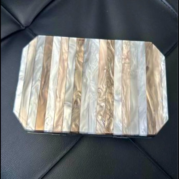 Brand New, Zara Multicolor Marble Effect Clutch - Picture 1 of 2